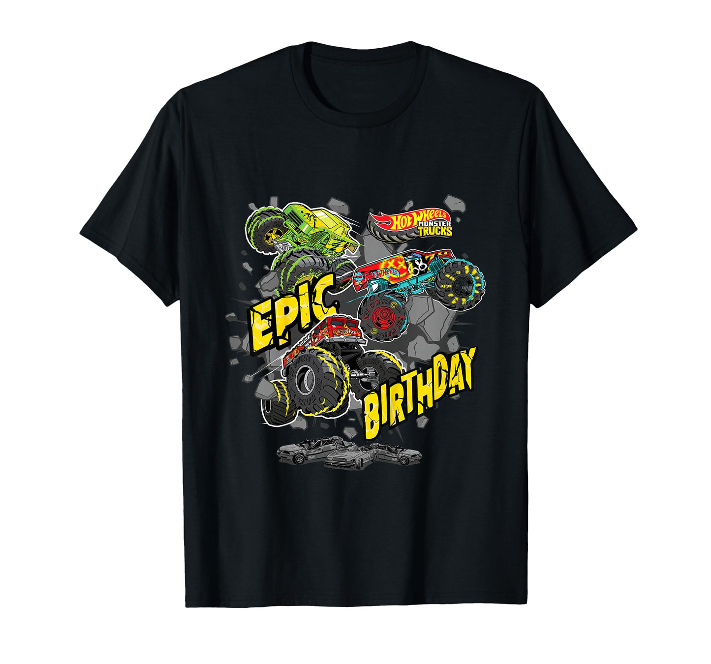 Kids Hot Wheels Monster Trucks - Epic Birthday T-Shirt