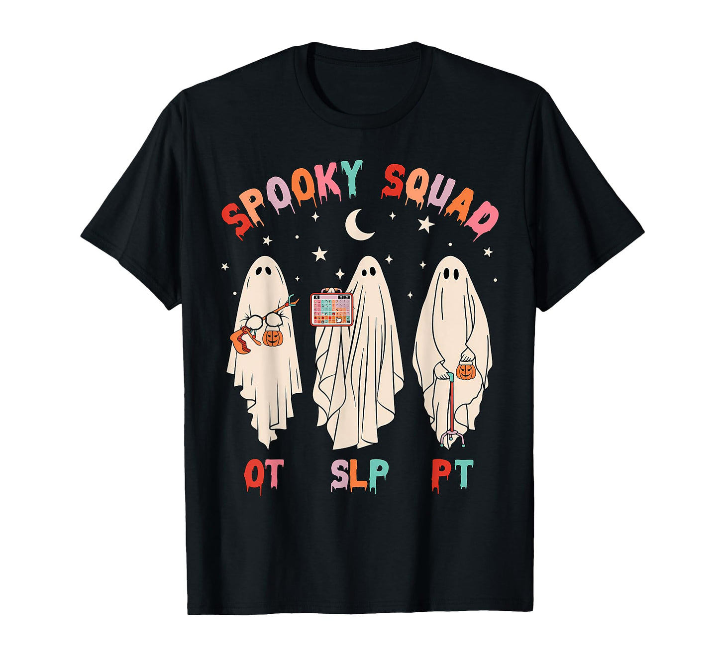 Spooky Squad SLP OT PT Ghost Occupational Therapy T-Shirt