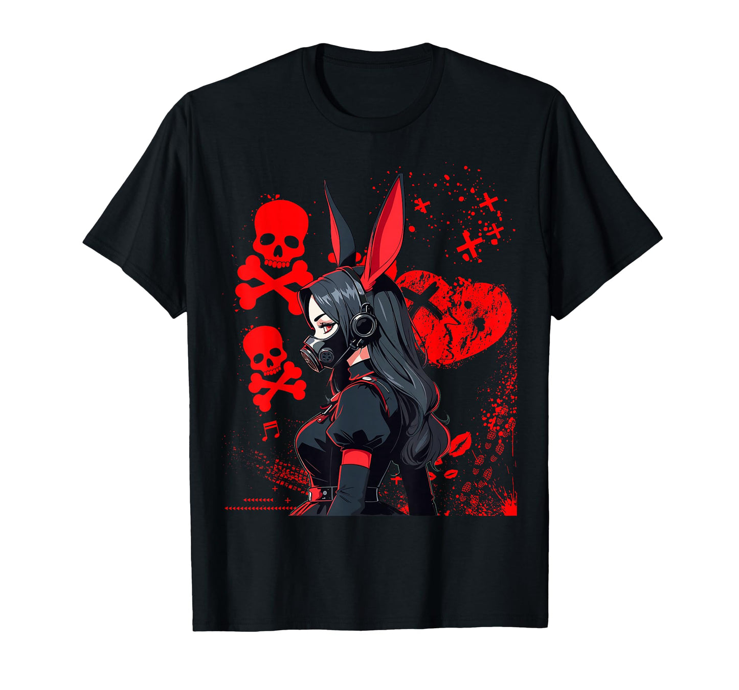 Cyberpunk Aesthetic Techwear Harajuku Anime Manga Girl T-Shirt