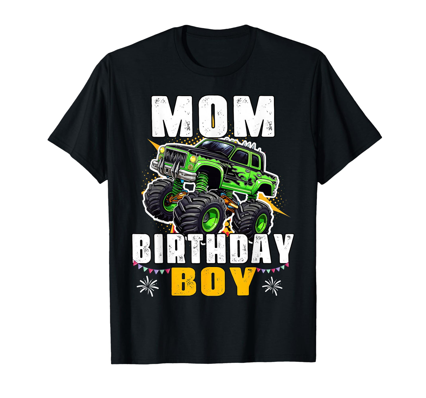 Mom of The Birthday Boy Monster Truck Family Matching T-Shirt