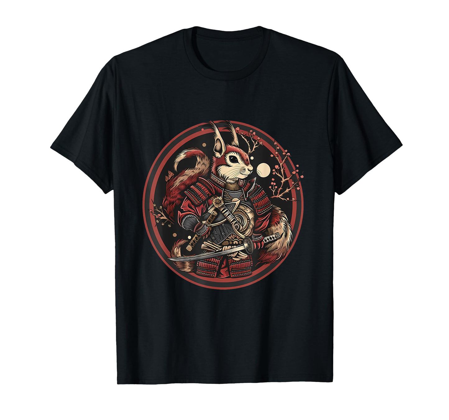 Samurai Squirrel Japanese Samurai Squirrel Japanese Warrior T-Shirt