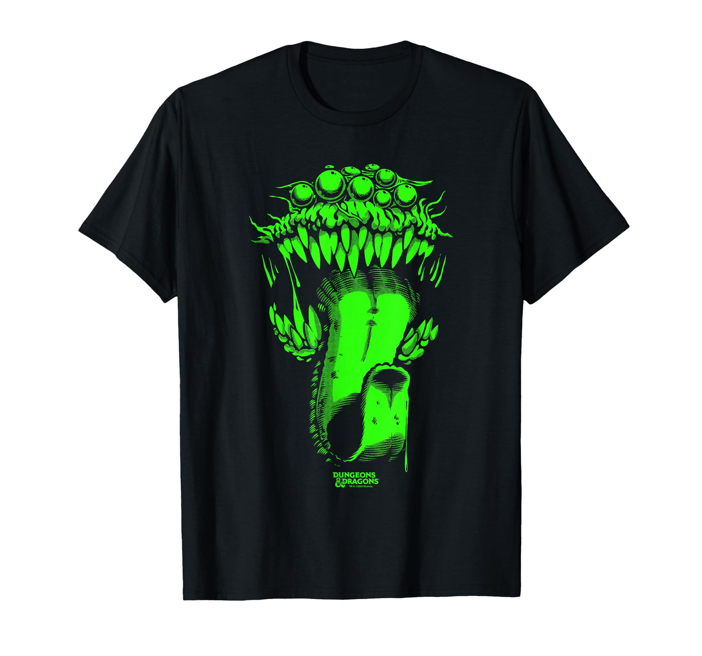 Dungeons & Dragons Halloween Neon Green Mimic Costume T-Shirt