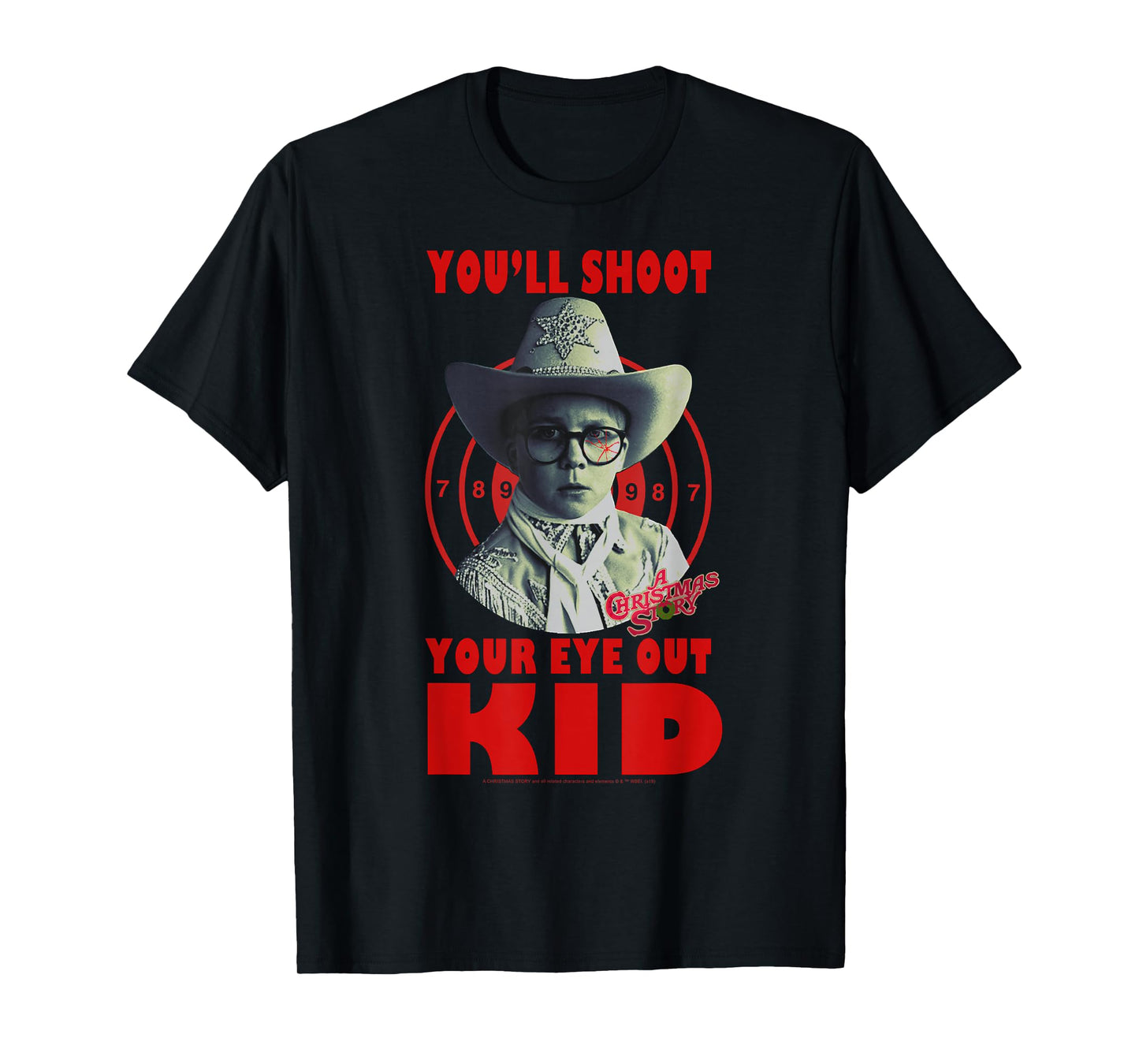 A Christmas Story Ralphie You'll Shoot Your Eye Out Kid T-Shirt