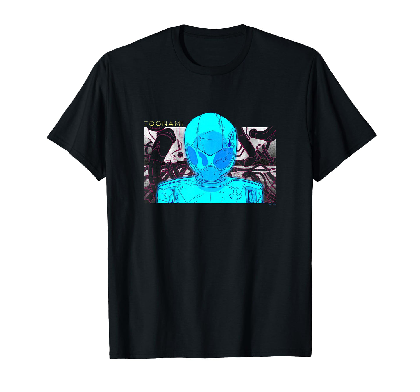 Toonami T.O.M. Blue Schematic Screen Grab T-Shirt