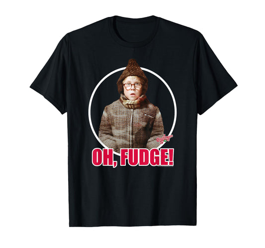 A Christmas Story Ralphie Photo Oh Fudge Funny Holiday T-Shirt