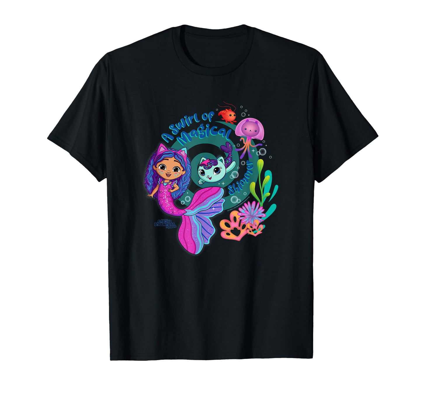 DreamWorks Gabby’s Dollhouse The Movie Swirl of Magical Fun T-Shirt