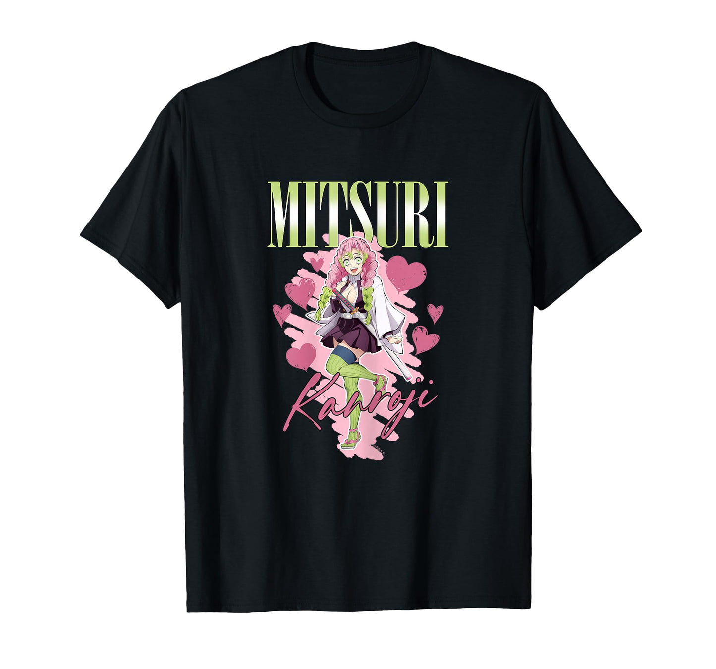 Demon Slayer: Kimetsu no Yaiba Mitsuri Pink Aesthetic T-Shirt