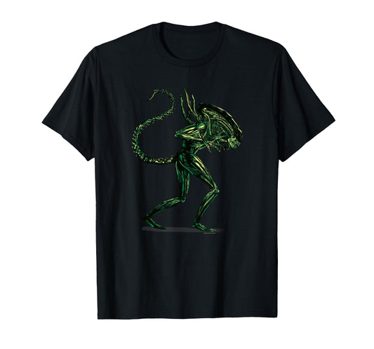 Alien 45th Anniversary Classic Xenomorph Graphic Novel Art T-Shirt