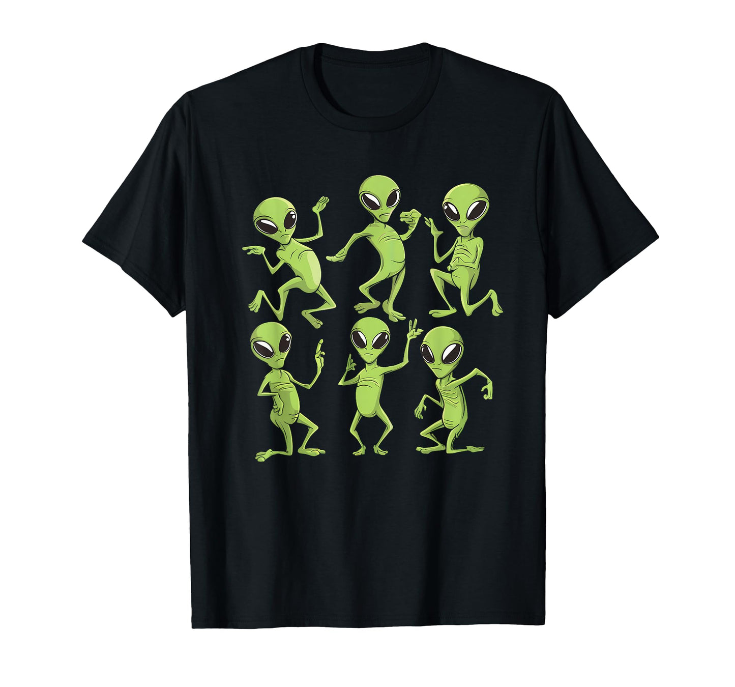 Dancing Aliens Dance Challenge Boys Girls Kids Halloween T-Shirt