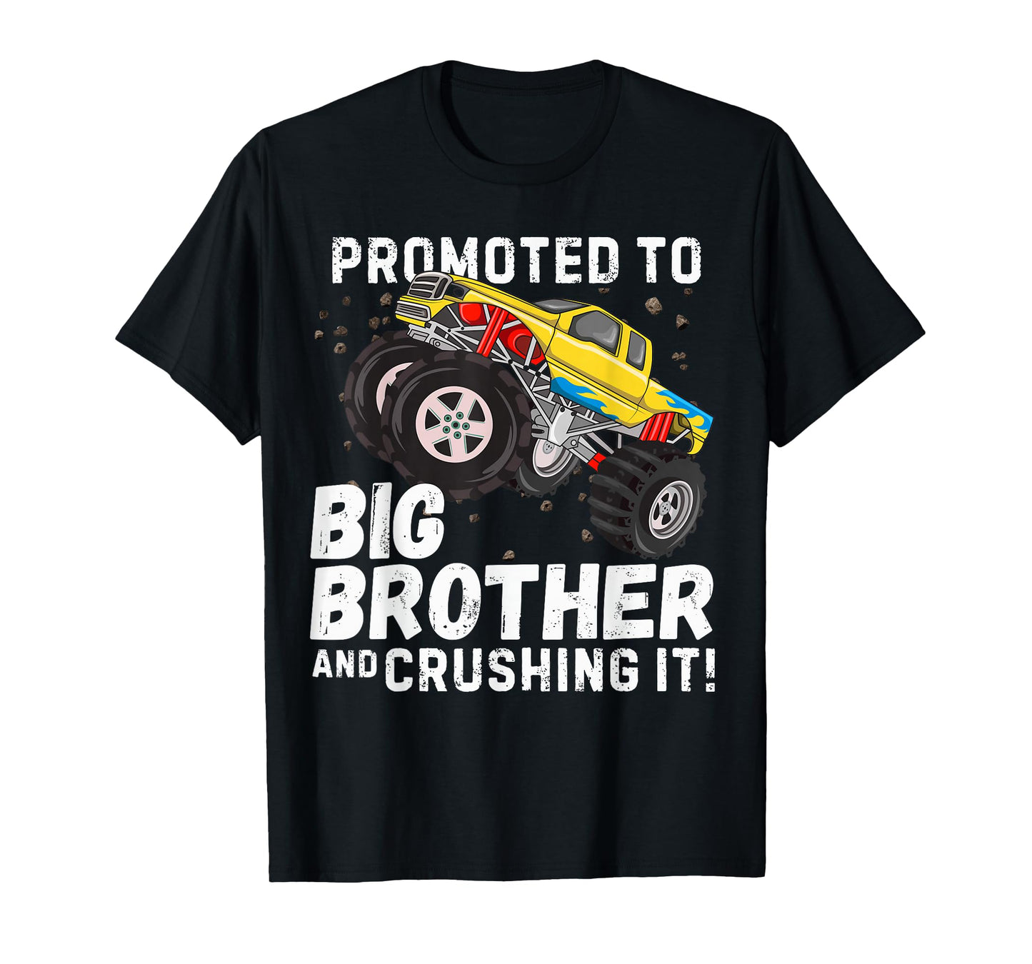Cute Promoted to Big Brother Monster Truck Kids Tee T-Shirt