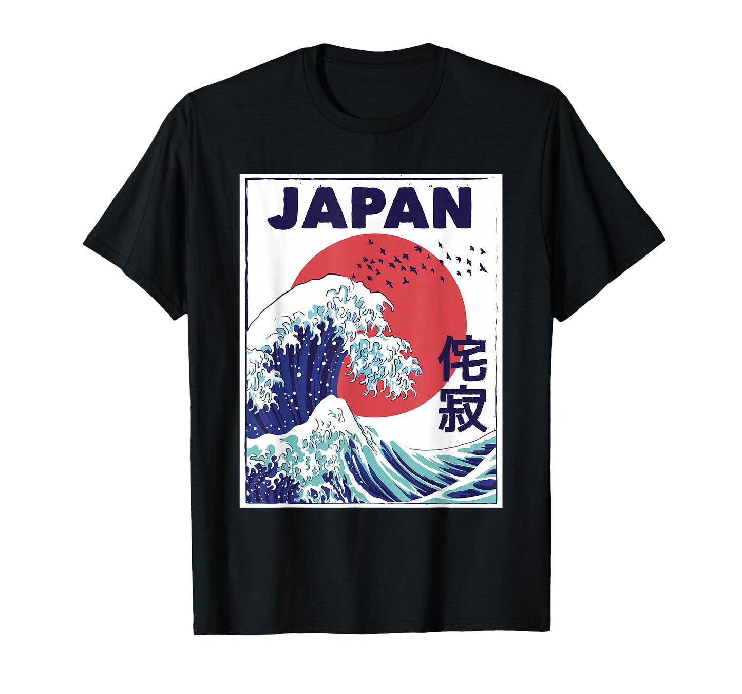 Retro Japan Graphic Women Ocean Japanese Men Large Wave T-Shirt