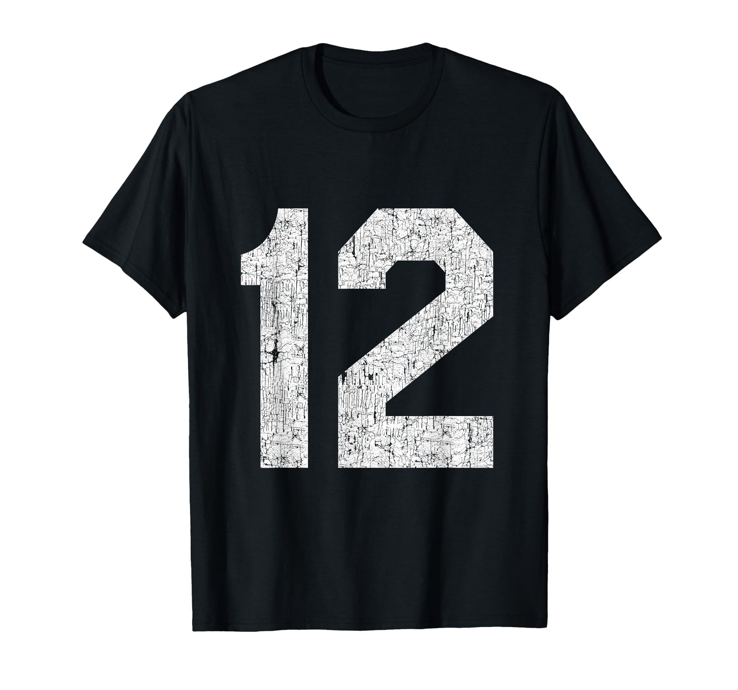 #12 Jersey Uniform Varsity Sports Number, 12th Birthday T-Shirt
