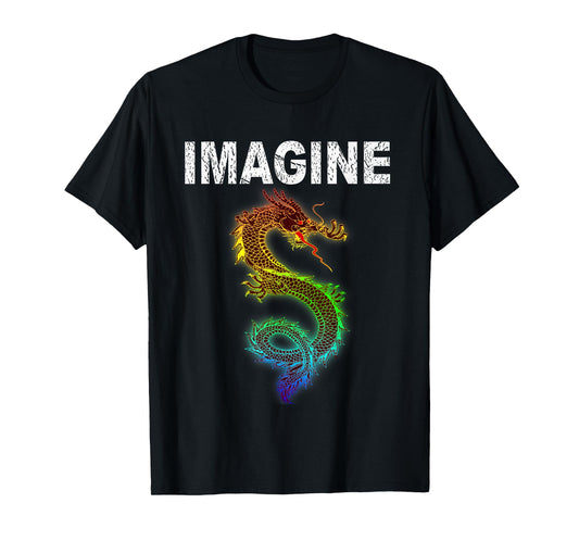 Imagine Fantasy Dragon Style T-Shirt Great for Gift T-Shirt