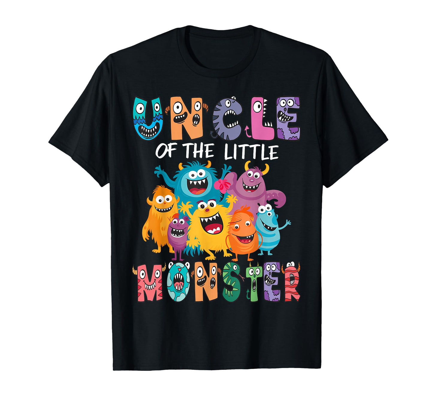 Uncle Of The Little Monster Kids 1St Birthday Party T-Shirt