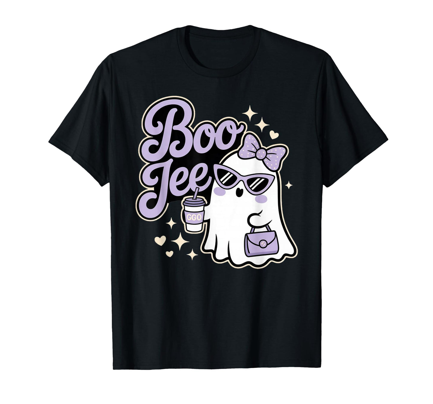 Bo JEE Cute Ghost Pastel Spooky Kawaii Boo-JEE Ghost T-Shirt