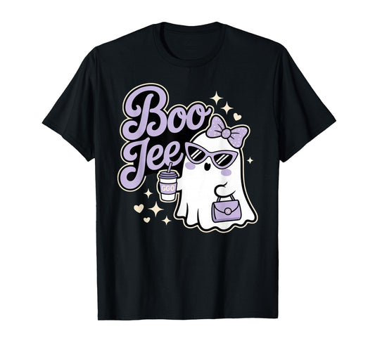 Bo JEE Cute Ghost Pastel Spooky Kawaii Boo-JEE Ghost T-Shirt