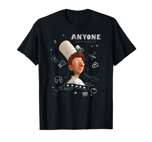 Disney Pixar Ratatouille Remy & Linguini Anyone Can Cook T-Shirt