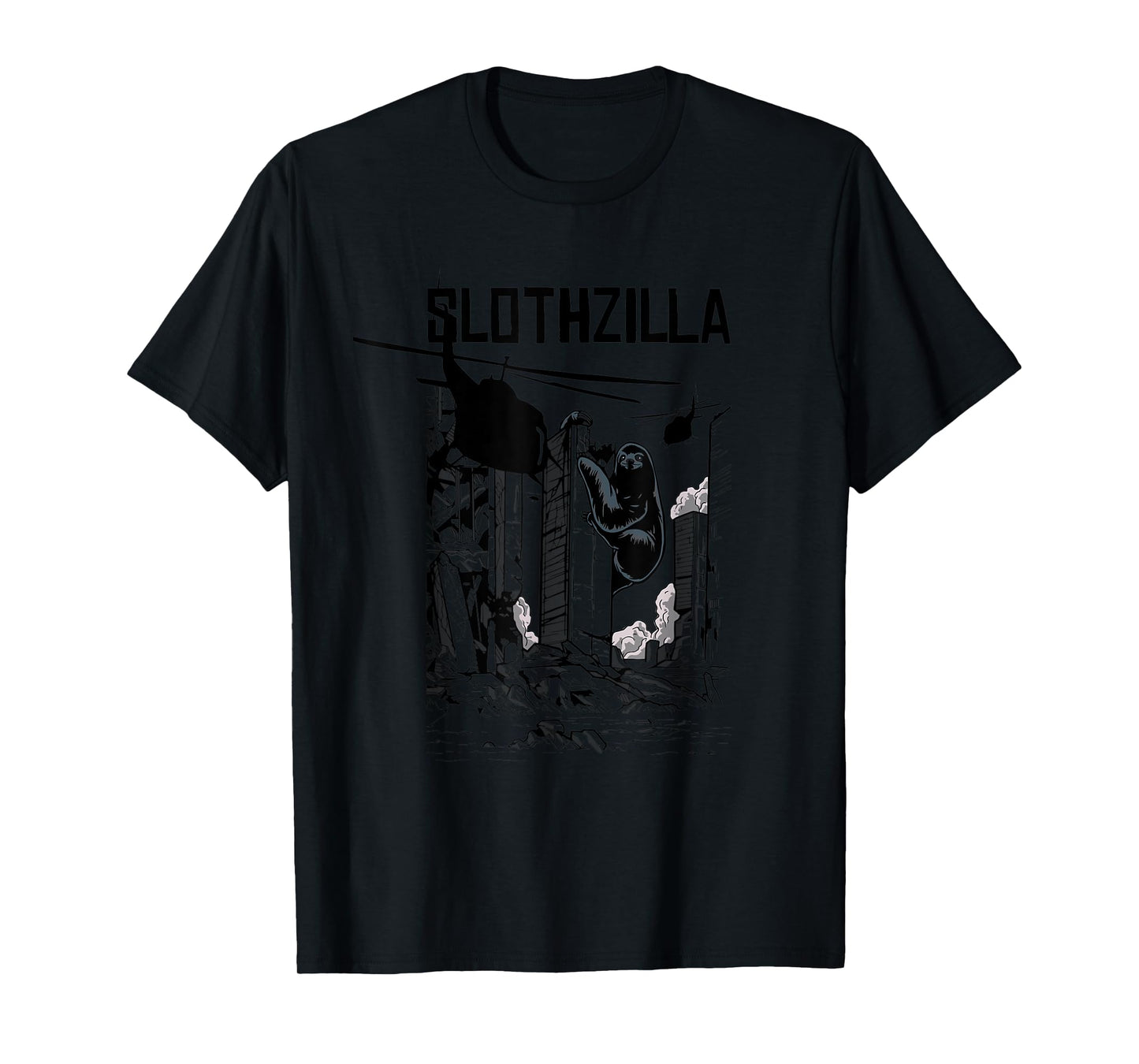 Slothzilla Apocalyptic Parody Sloth Gift for Men Women Kids T-Shirt