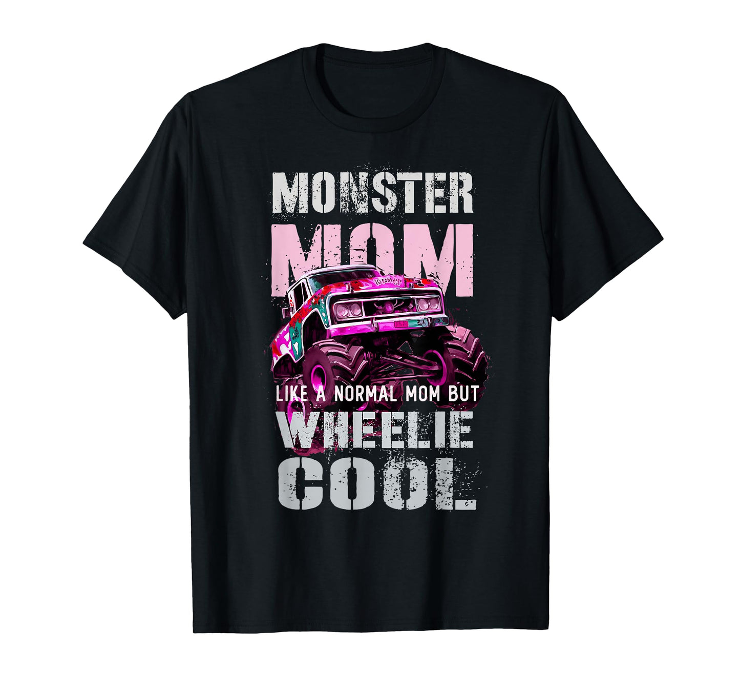 Vintage MONSTER MOM Like Normal Regular Mama of Birthday Boy T-Shirt