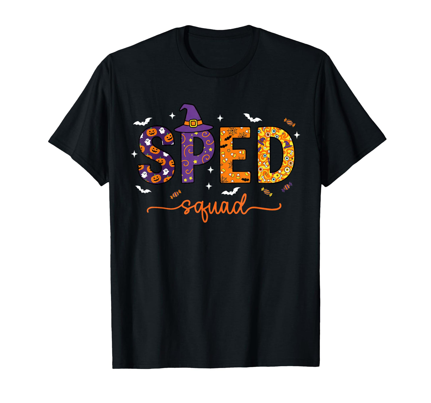 Sped Squad Team Special Education Teacher Halloween T-Shirt
