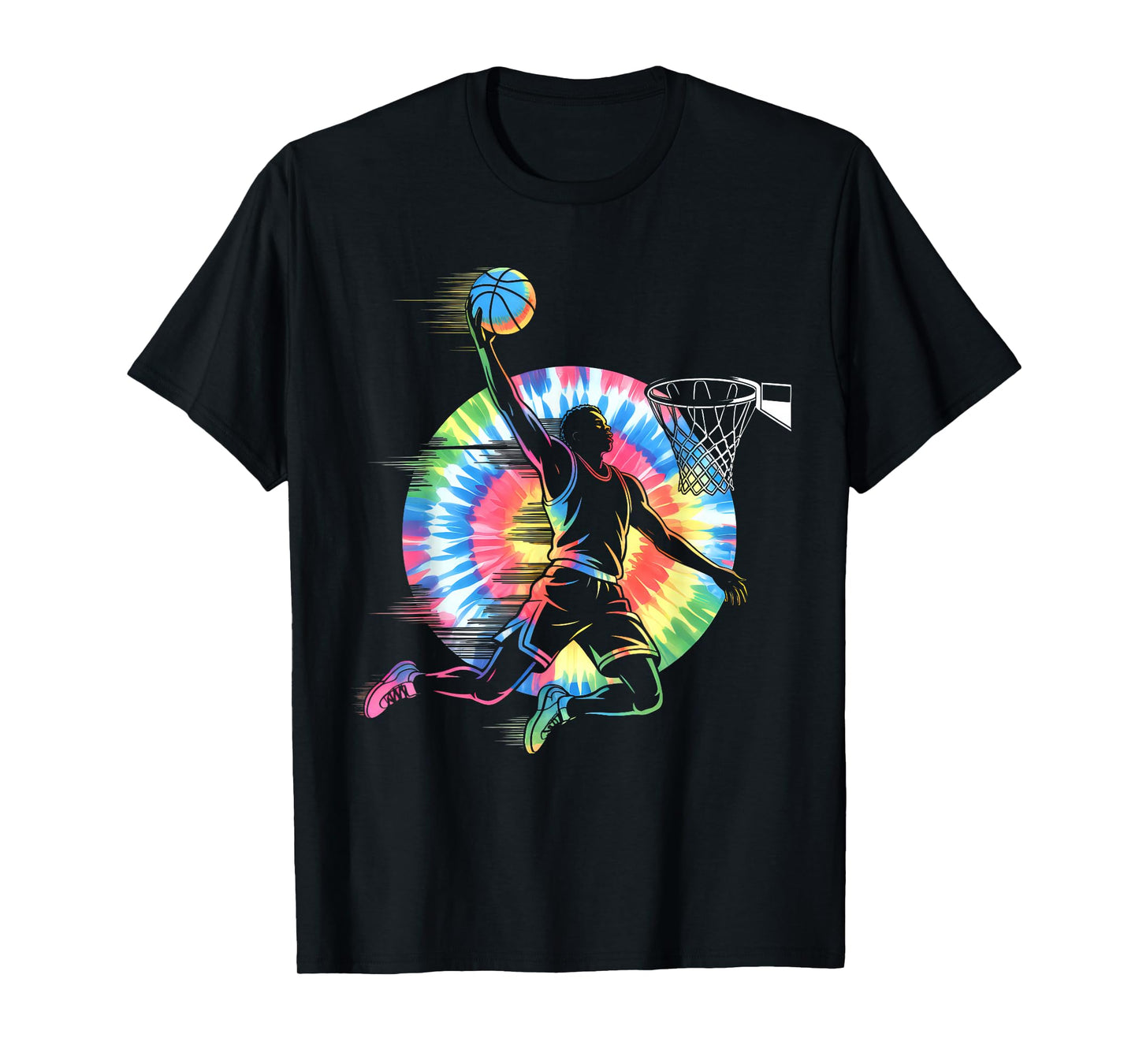 Tie dye Basketball Player Birthday for Men Boys Basketball T-Shirt