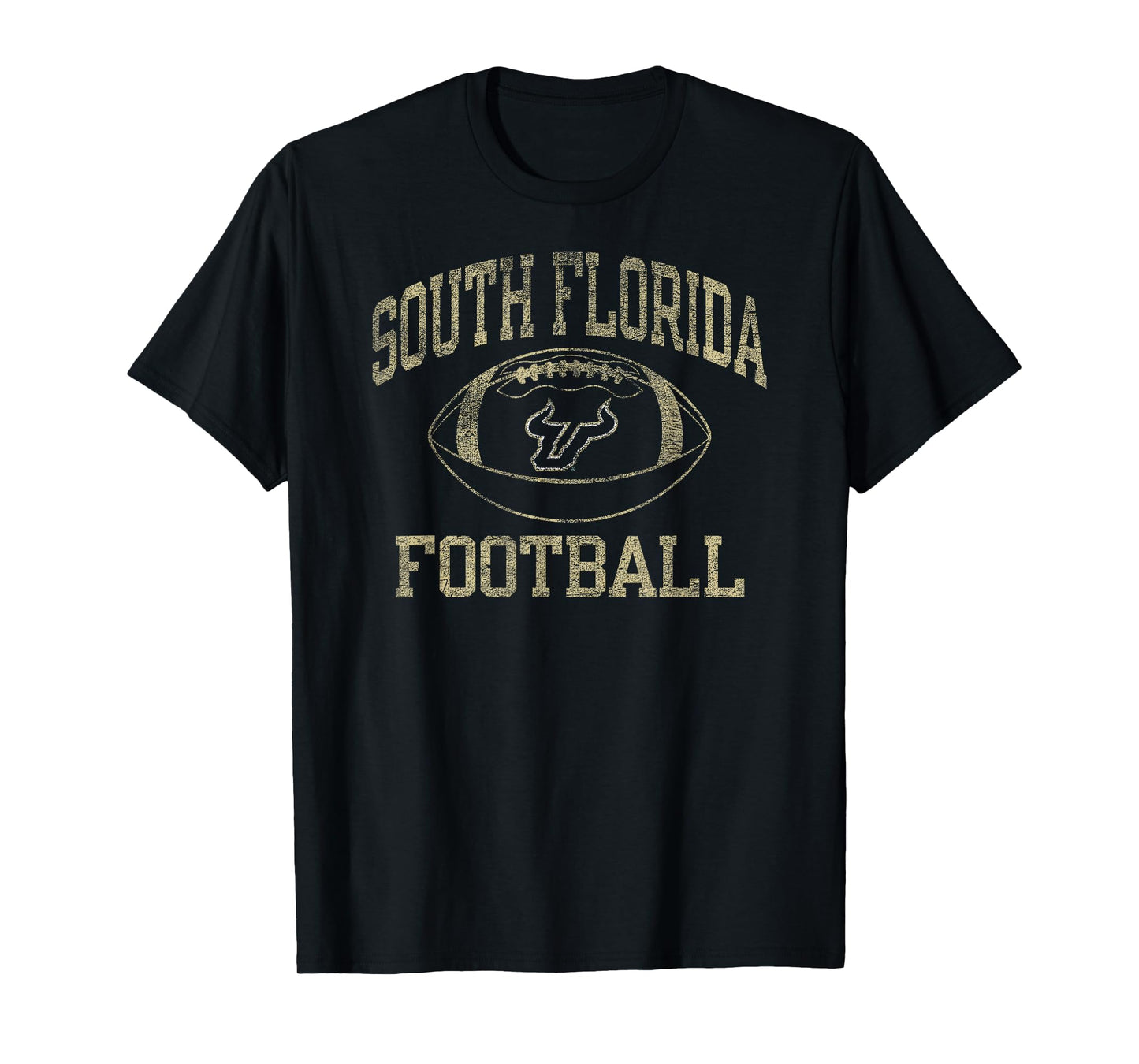 South Florida Bulls Football Intensity Vintage Green T-Shirt