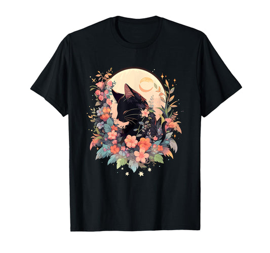 Cottagecore Kawaii Anime Cat Gifts Girls Womens Funny Cat T-Shirt