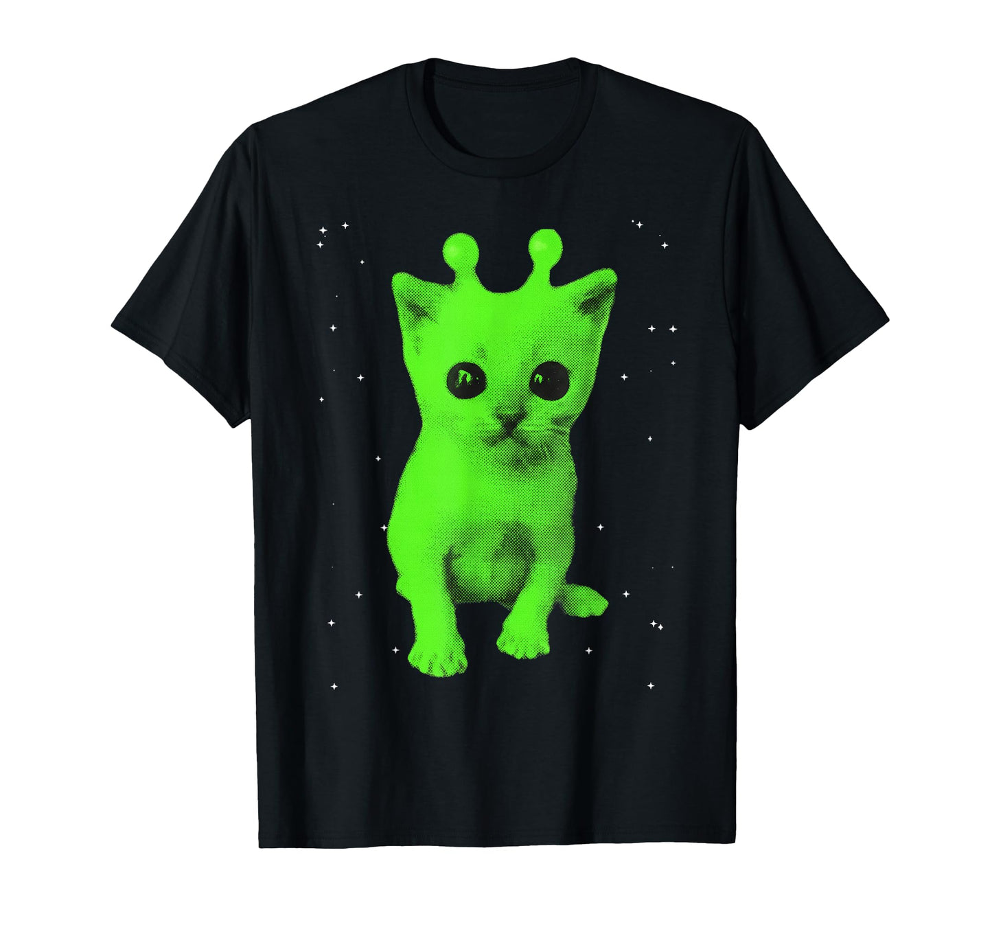 Y2k Alien UFO Cat Space Vintage 90s Retro Silly Cats Lover T-Shirt