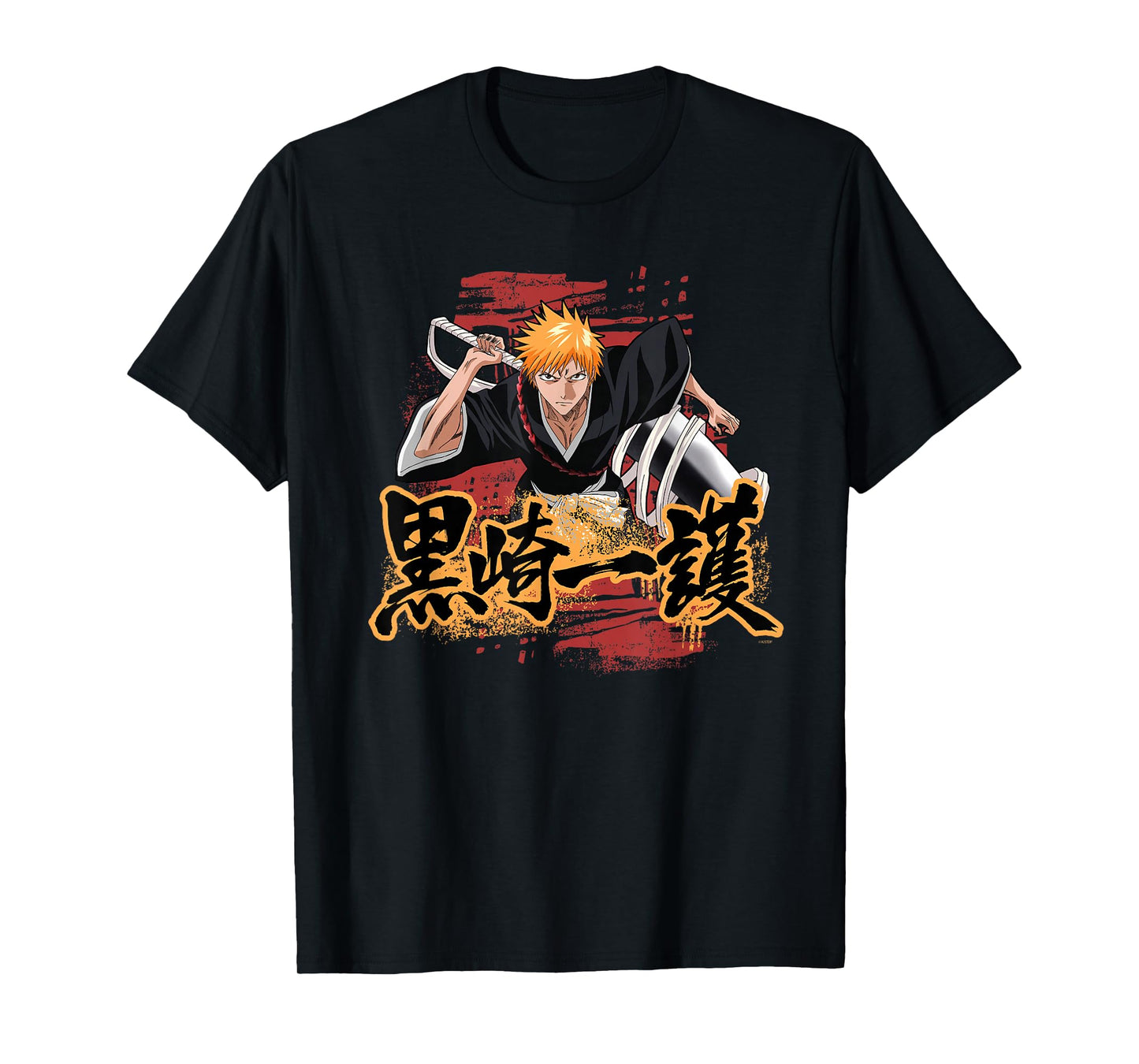 Bleach Ichigo Kanji and Symbol Scribbles Anime T-Shirt
