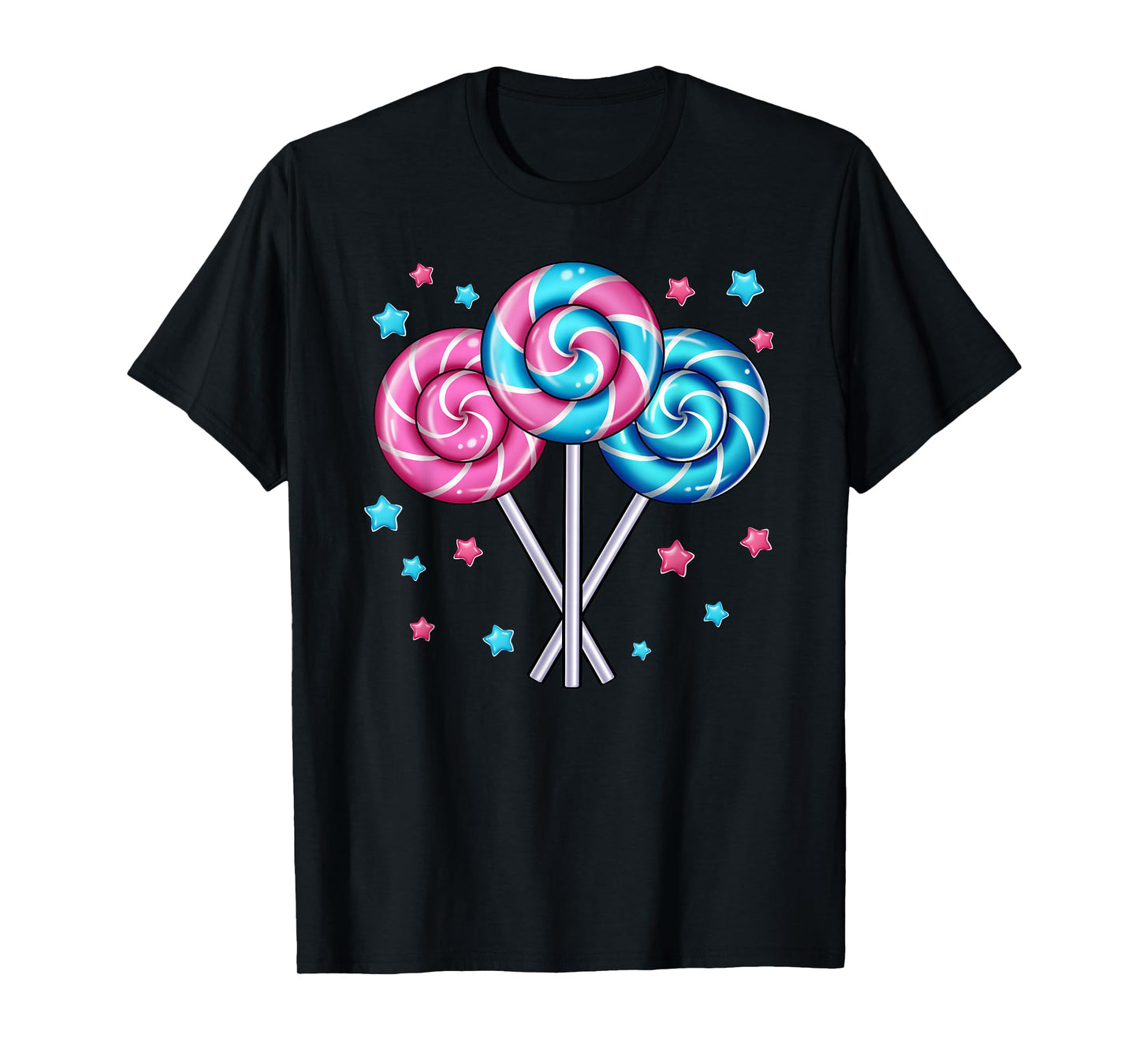 Cute Lollipop Candy Design for Women Girl Toddler Kids T-Shirt