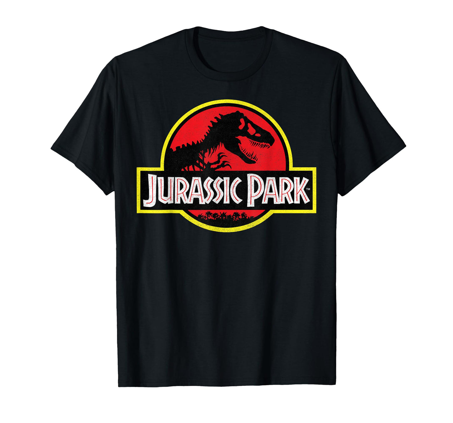 Jurassic Park Distressed Vintage Logo T-Shirt Small