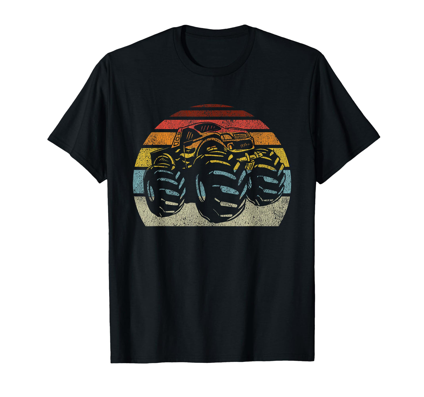 Monster Truck Vintage Retro Style Gift Men Women Boys Girls T-Shirt
