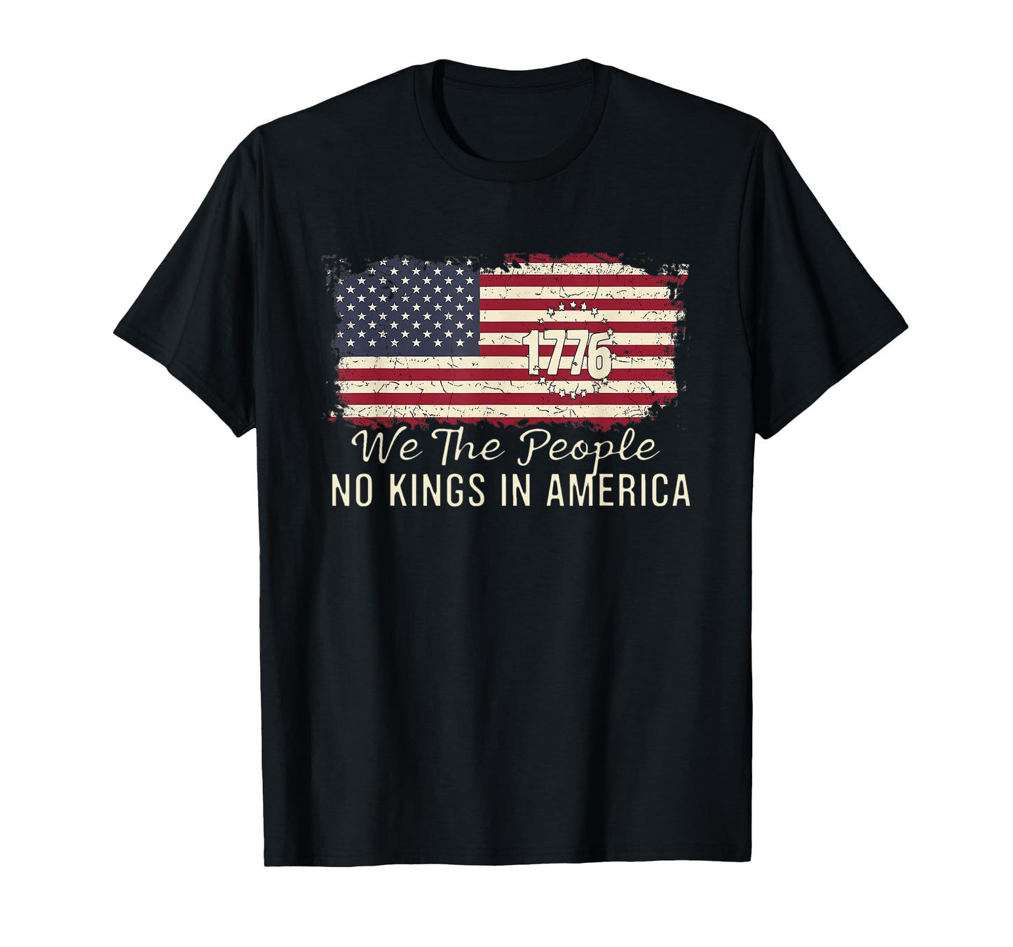 Let's go Taco No Kings In America Since 1776 American Flag T-Shirt