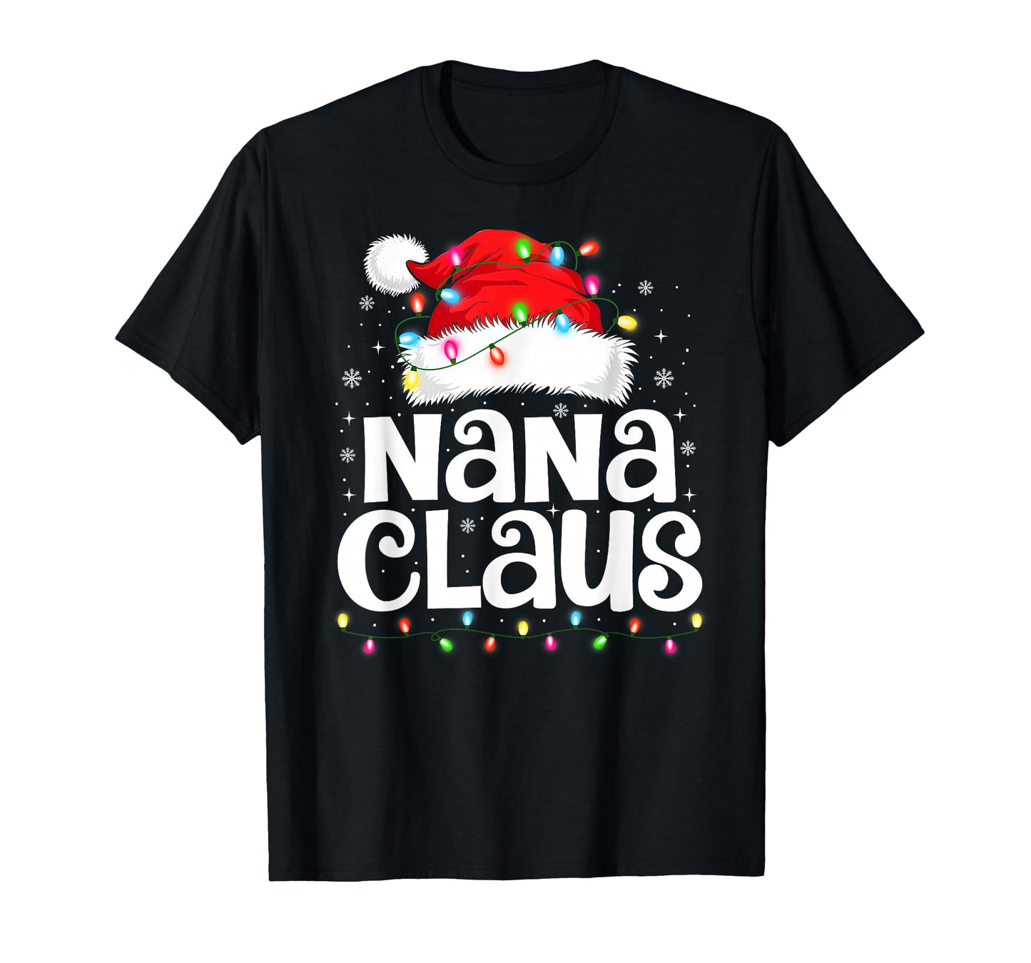 Nana Claus Matching Family Christmas Funny Xmas Pajamas T-Shirt