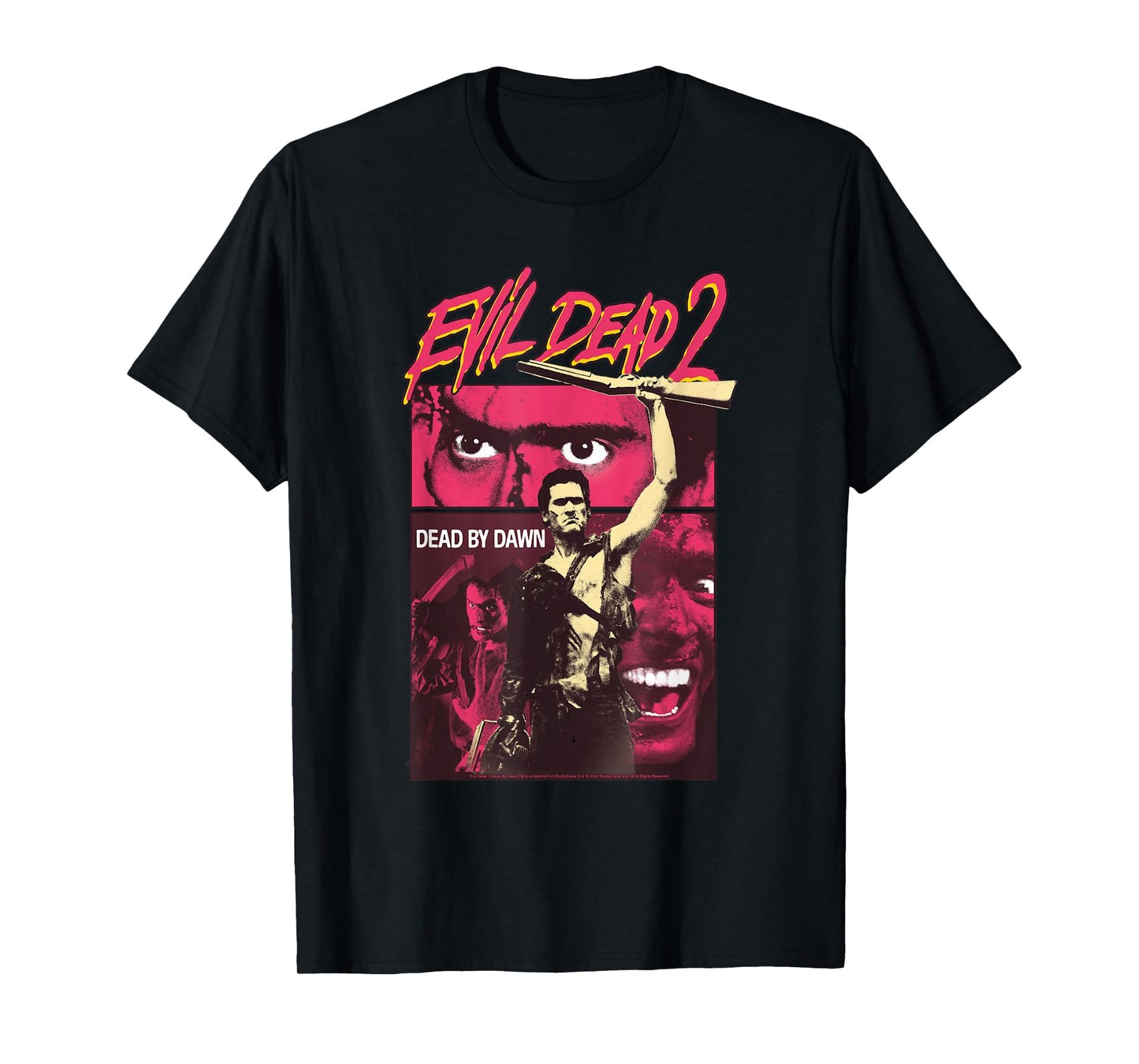 Evil Dead 2 Dead by Dawn Poster Collage Vintage Horror T-Shirt