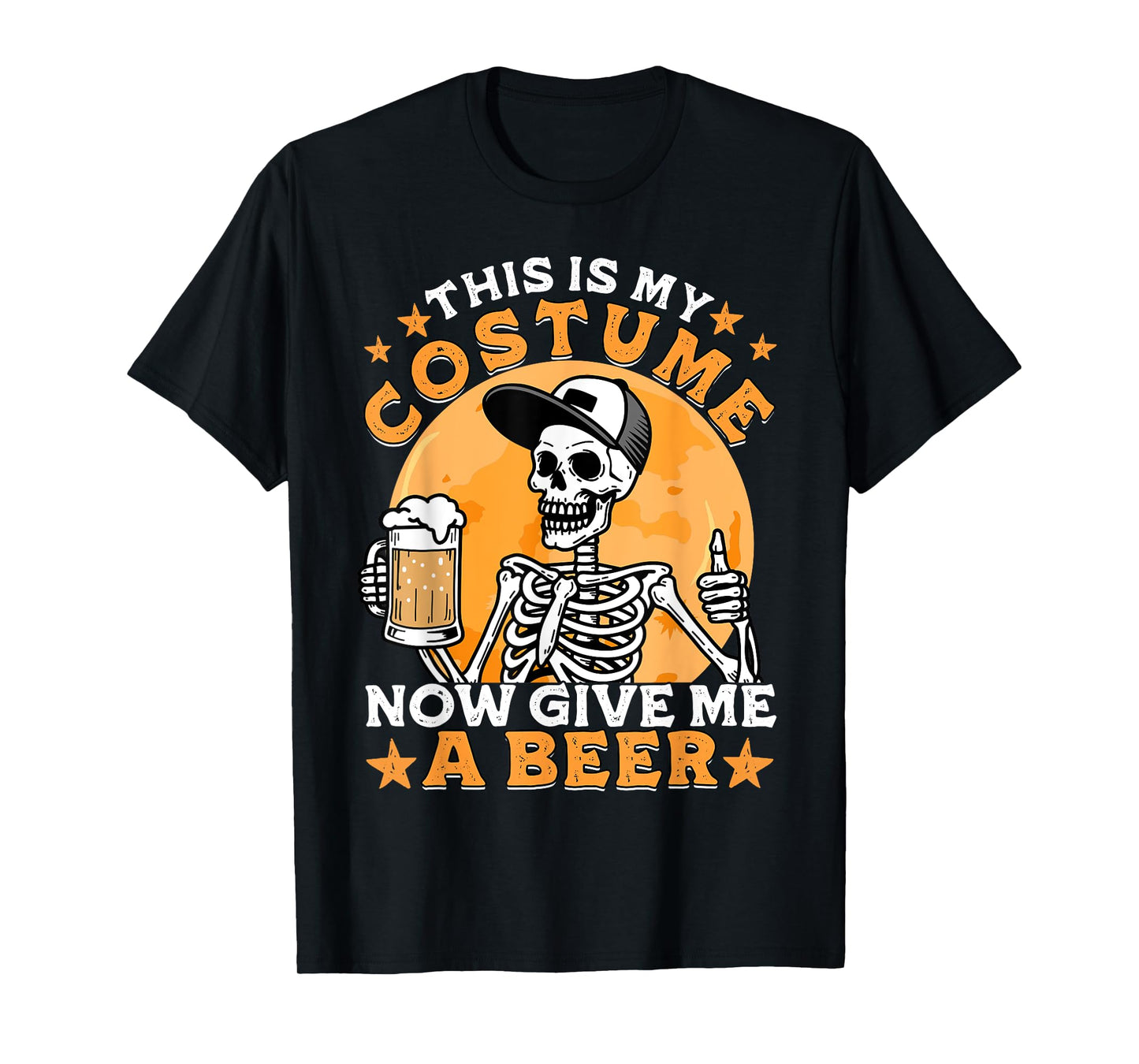 This is My Costume Give Me Funny Skeleton Halloween Dad Men T-Shirt