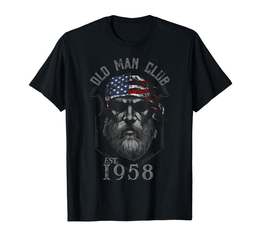 Old Man Club: Established 1958 T-Shirt T-Shirt