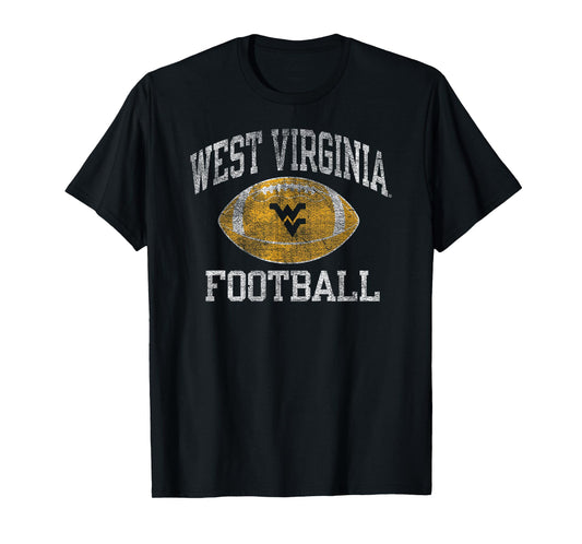 West Virginia Mountaineers Football Intensity Vintage Navy T-Shirt