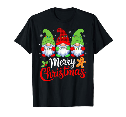 Merry Christmas Gnome Shirt Funny Xmas Pajamas Men Women T-Shirt