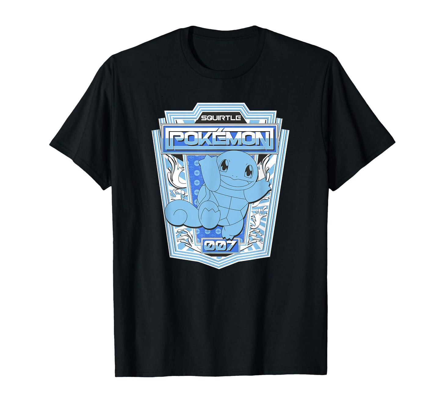 Pokémon Squirtle 007 Color Pop Badge T-Shirt