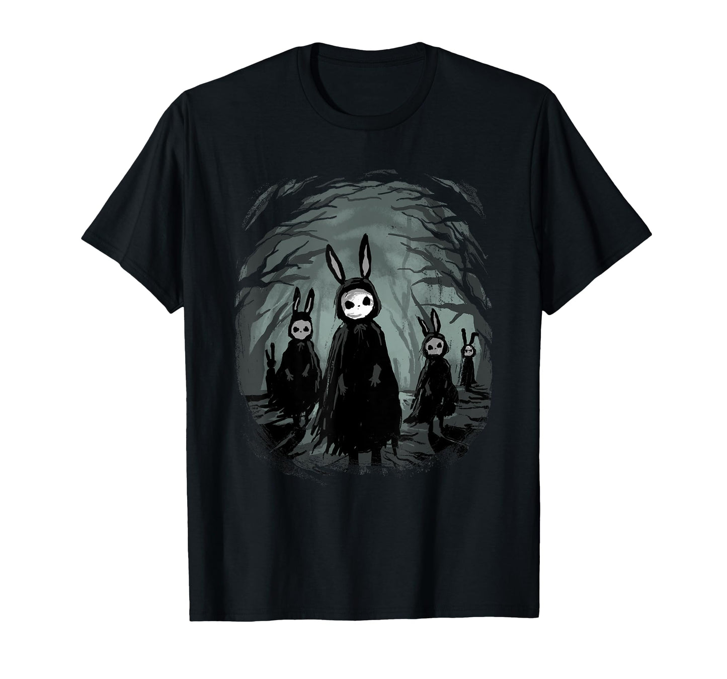 Gothic Shirt Creepy Bunny Goth Rabbit Evil Bunnies Weirdcore T-Shirt