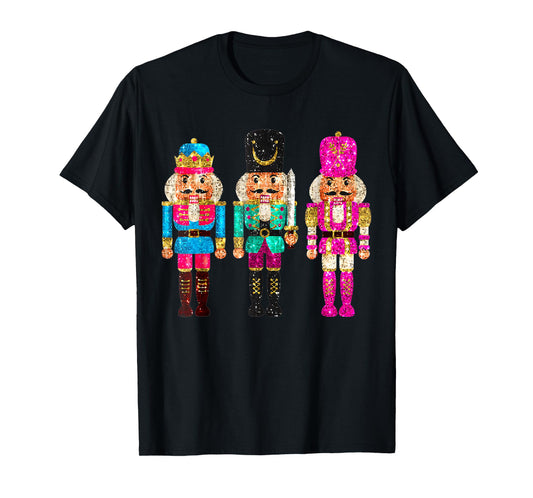Nutcracker Christmas 2025 Xmas Pajamas for Men Women Kids T-Shirt