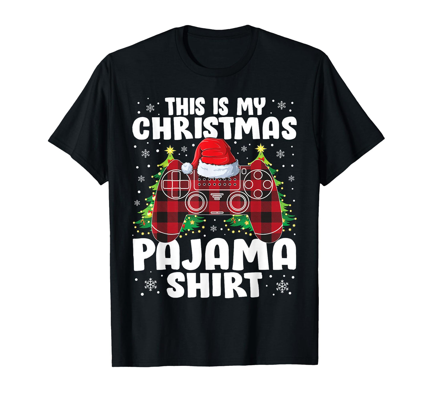 This is My Christmas Pajama Shirt Christmas Gamer Funny Boys T-Shirt
