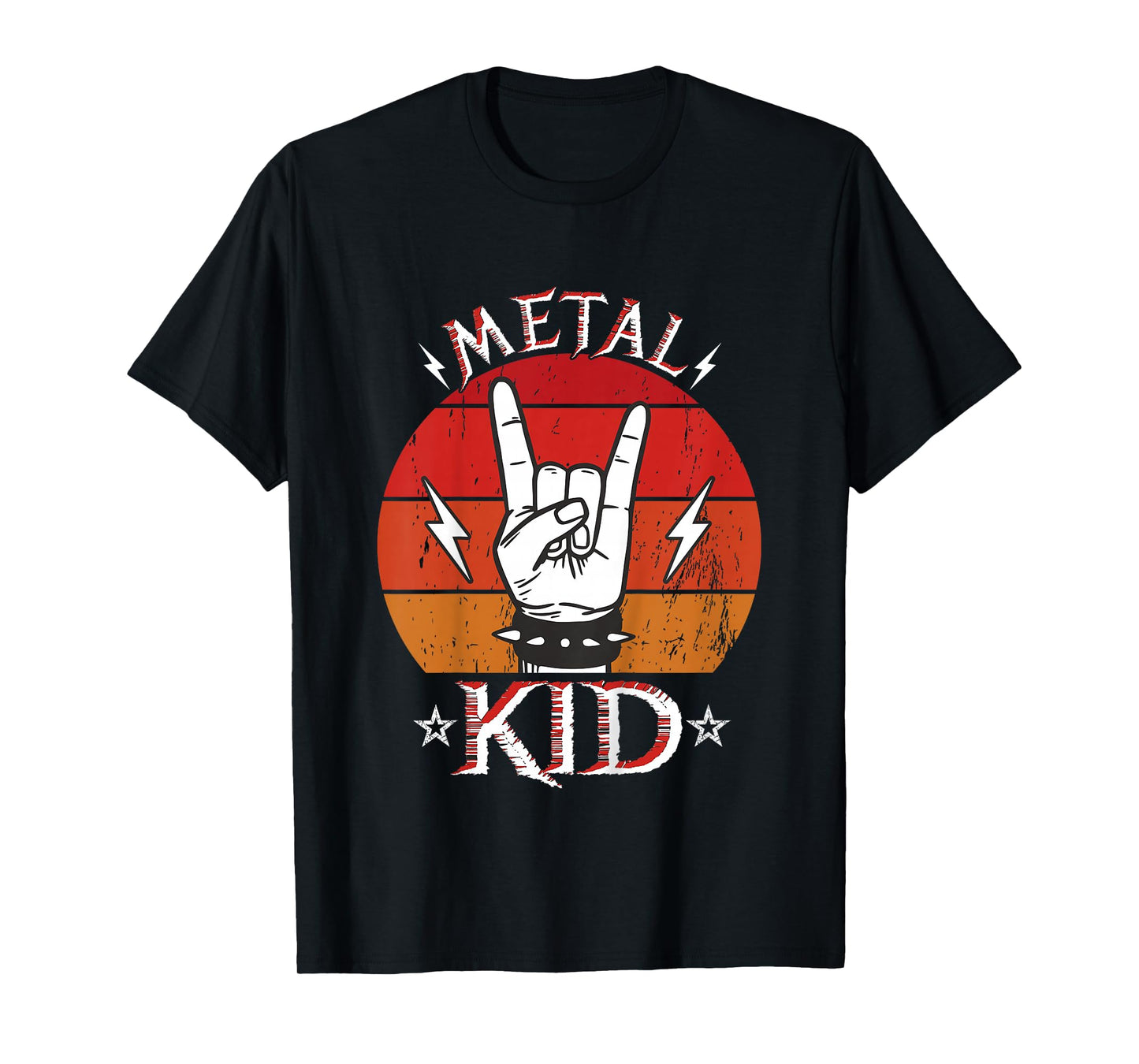 I Listen To Heavy Metal With My Daddy Kids Heavy Metal T-Shirt