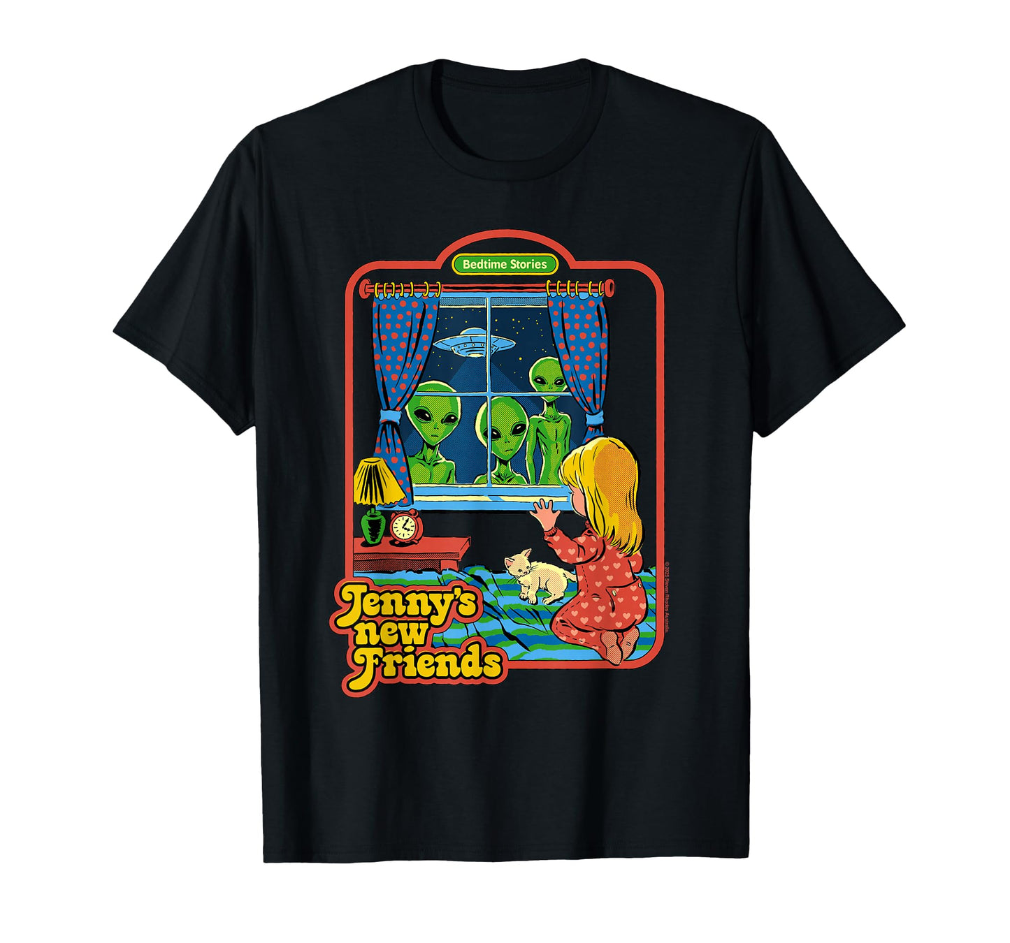 Jenny's New Friends UFO Alien Retro Funny Adult Humor T-Shirt