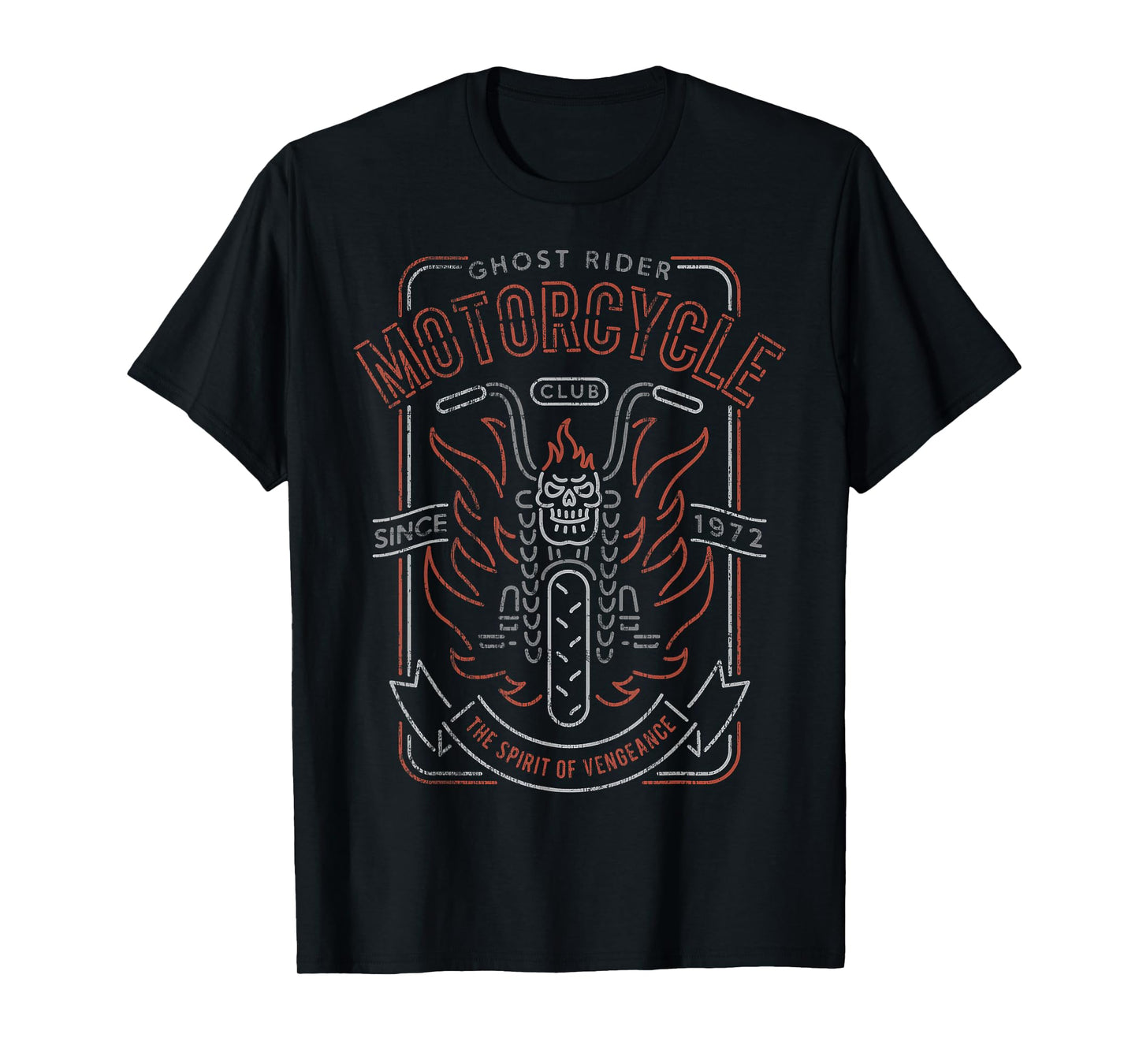 Marvel Ghost Rider Motorcycle Club Since 1972 T-Shirt