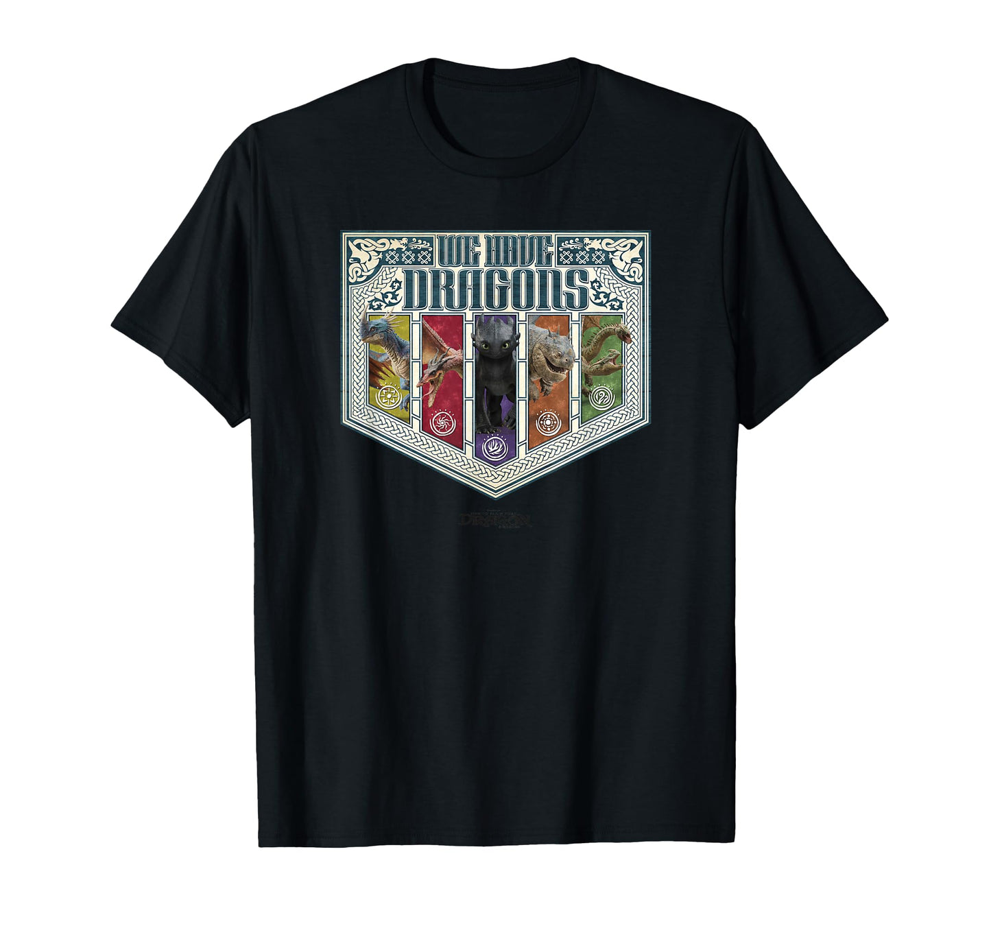 DreamWorks Dragons We Have Dragons Viking Shield T-Shirt