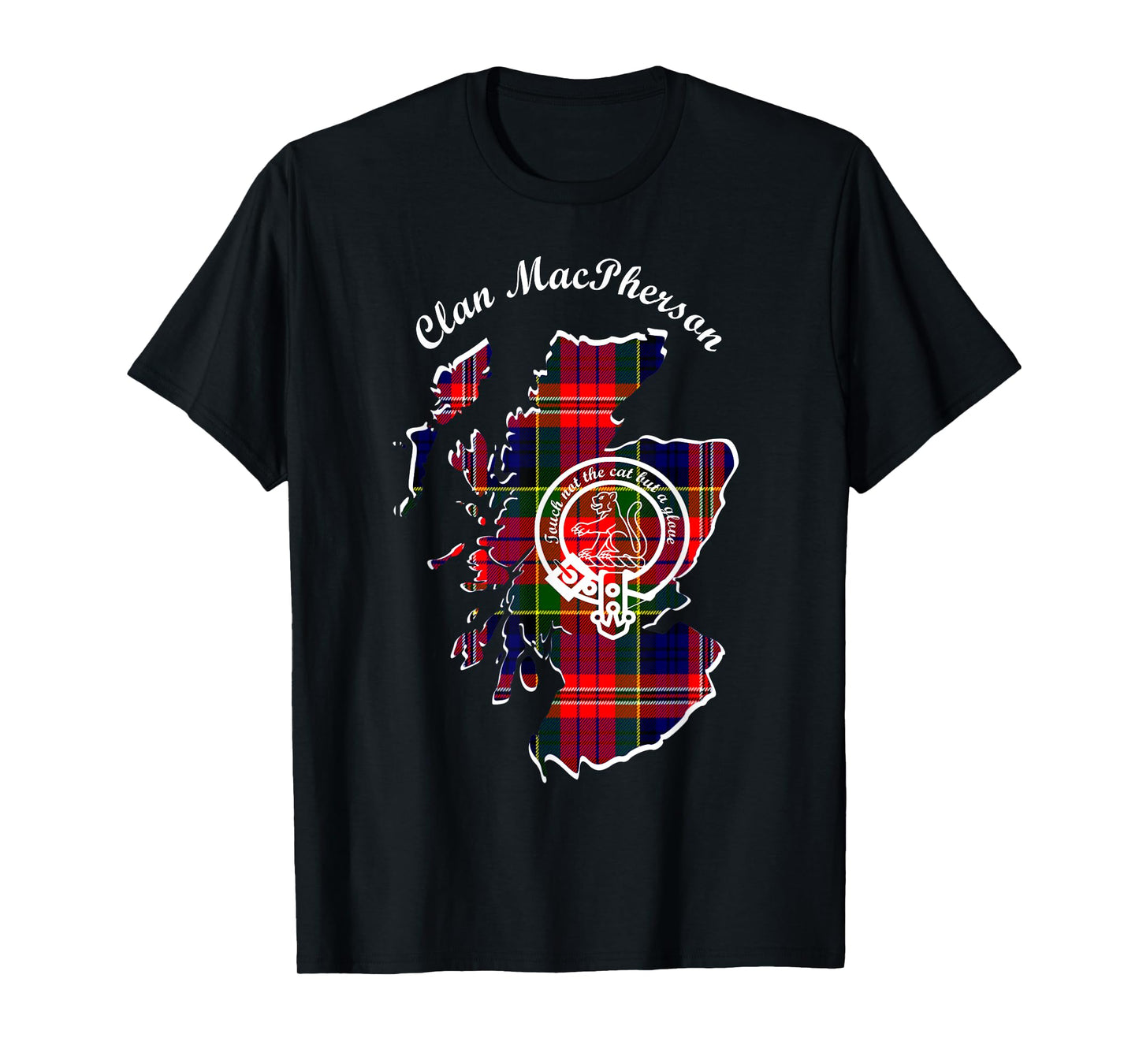 MacPherson surname last name Scottish Clan tartan crest T-Shirt