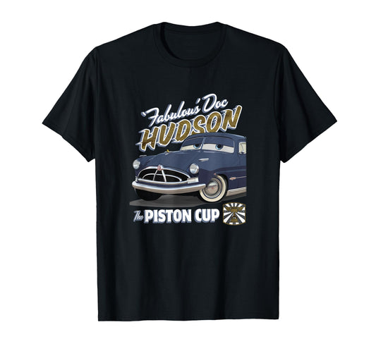 Disney Pixar Cars Fabulous Doc Hudson Vintage Portrait T-Shirt