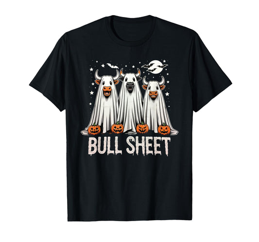 Bull Sheet: Funny Ghost Cow Halloween T-Shirt